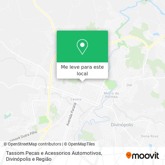 Tassom Pecas e Acessorios Automotivos mapa