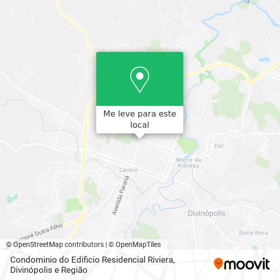 Condominio do Edificio Residencial Riviera mapa