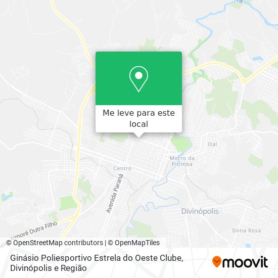 Ginásio Poliesportivo Estrela do Oeste Clube mapa