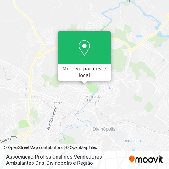 Associacao Profissional dos Vendedores Ambulantes Dns mapa