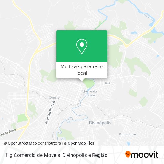 Hg Comercio de Moveis mapa