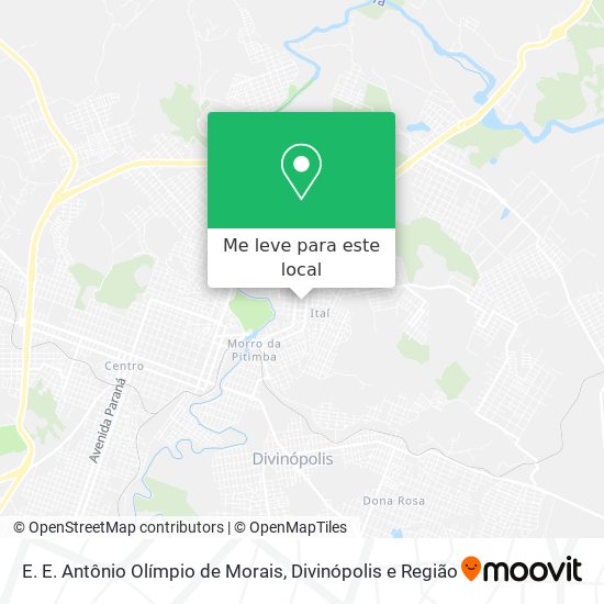 E. E. Antônio Olímpio de Morais mapa