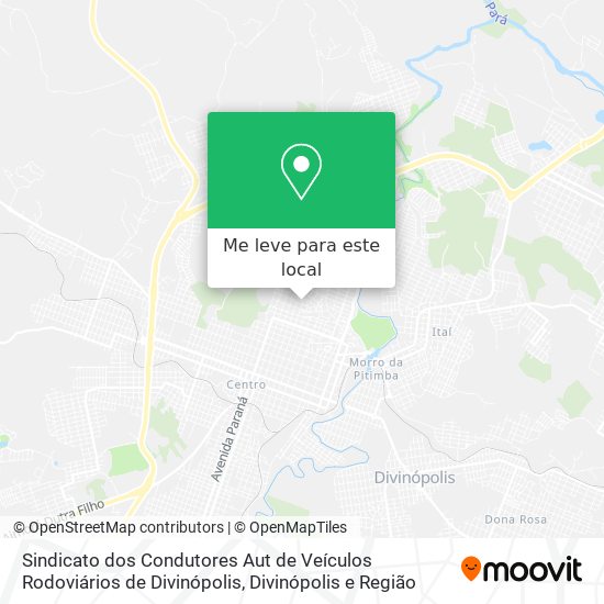 Sindicato dos Condutores Aut de Veículos Rodoviários de Divinópolis mapa