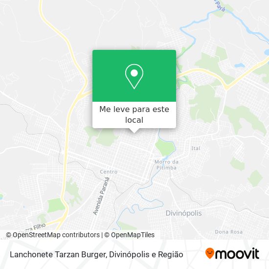 Lanchonete Tarzan Burger mapa