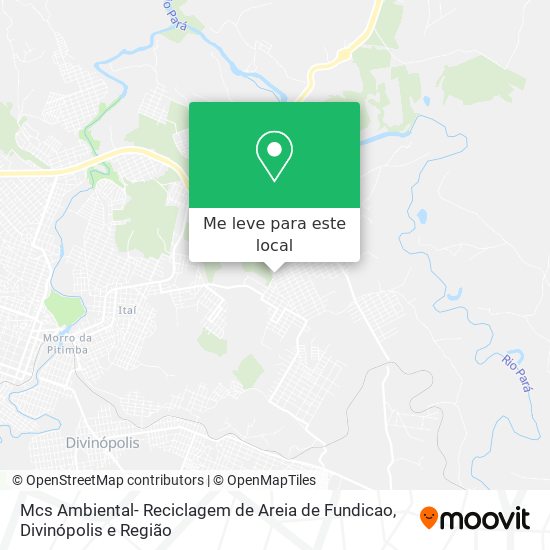 Mcs Ambiental- Reciclagem de Areia de Fundicao mapa