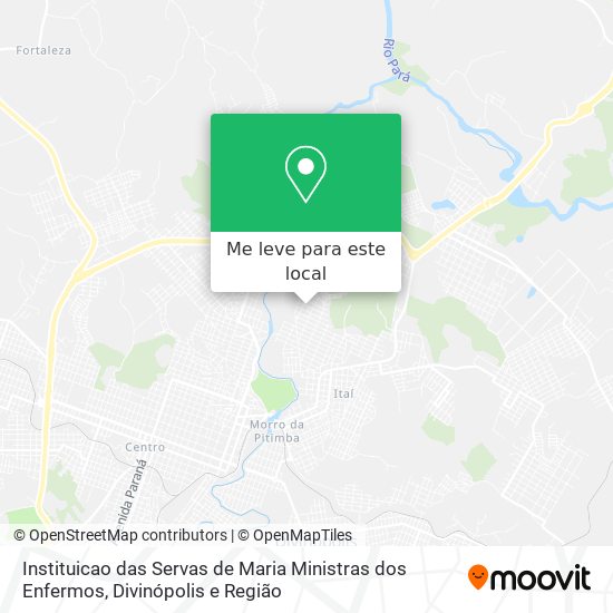 Instituicao das Servas de Maria Ministras dos Enfermos mapa