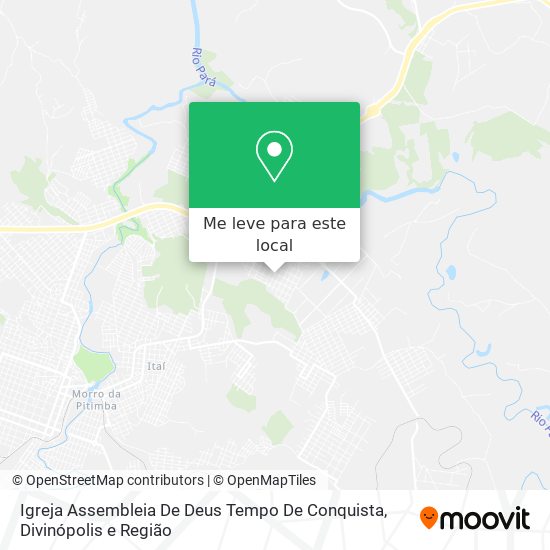 Igreja Assembleia De Deus Tempo De Conquista mapa