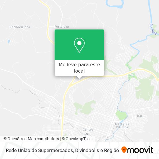 Rede União de Supermercados mapa