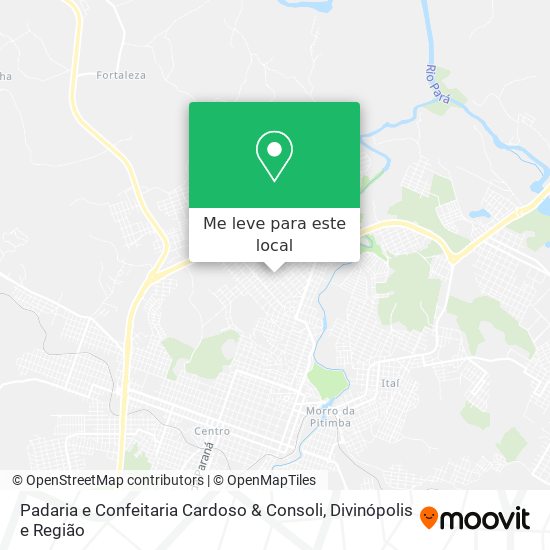 Padaria e Confeitaria Cardoso & Consoli mapa