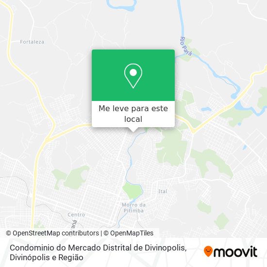Condominio do Mercado Distrital de Divinopolis mapa