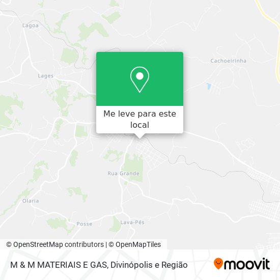 M & M MATERIAIS E GAS mapa