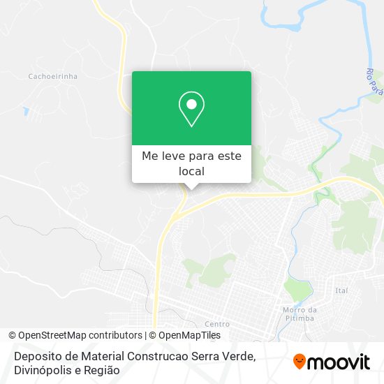 Deposito de Material Construcao Serra Verde mapa