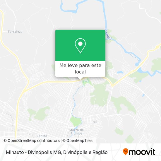 Minauto - Divinópolis MG mapa