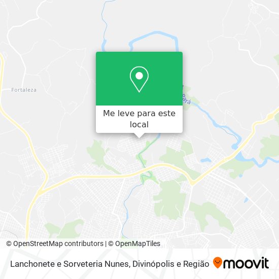 Lanchonete e Sorveteria Nunes mapa