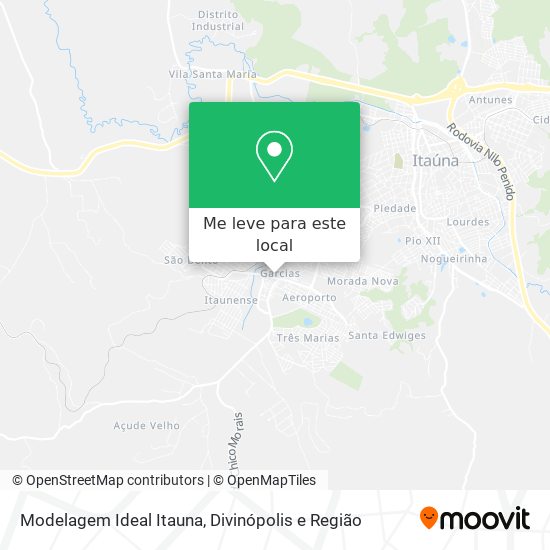 Modelagem Ideal Itauna mapa