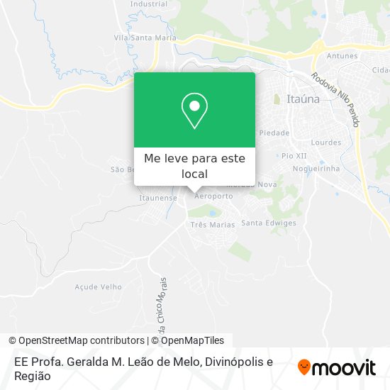 EE Profa. Geralda M. Leão de Melo mapa
