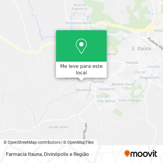 Farmacia Itauna mapa