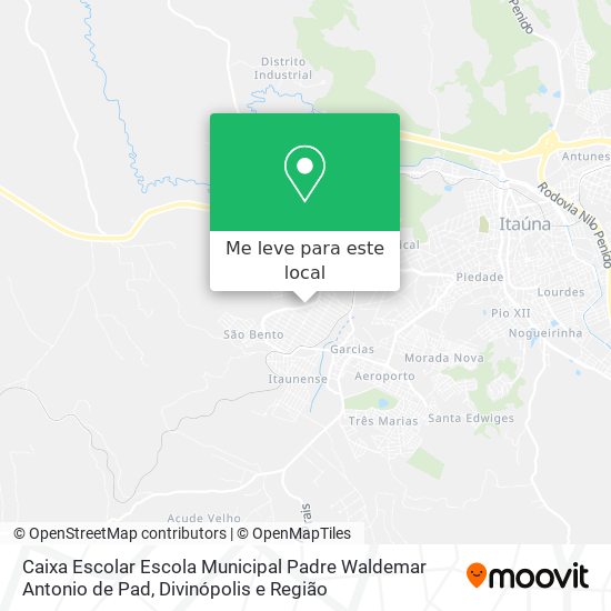 Caixa Escolar Escola Municipal Padre Waldemar Antonio de Pad mapa