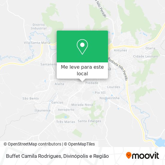 Buffet Camila Rodrigues mapa