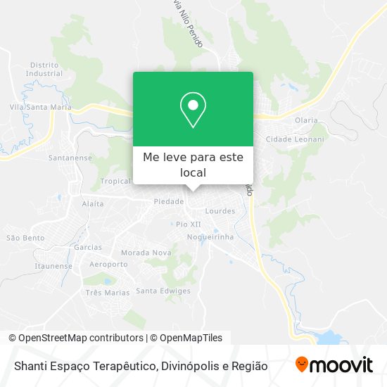 Shanti Espaço Terapêutico mapa