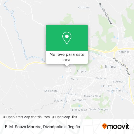 E. M. Souza Moreira mapa