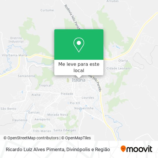 Ricardo Luíz Alves Pimenta mapa