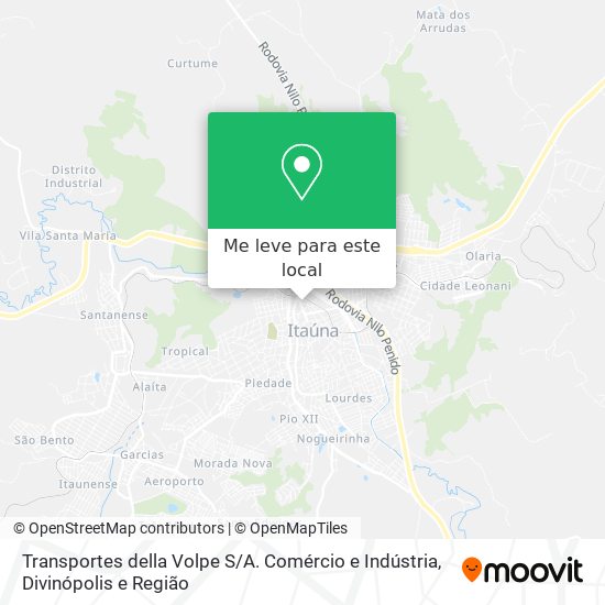 Transportes della Volpe S / A. Comércio e Indústria mapa