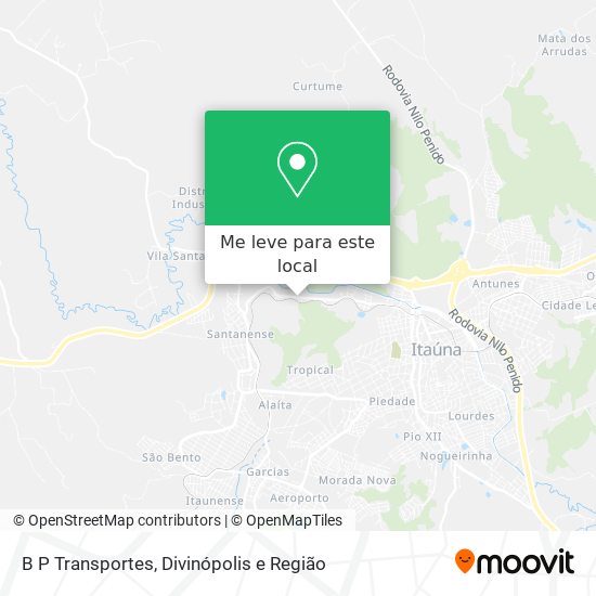 B P Transportes mapa