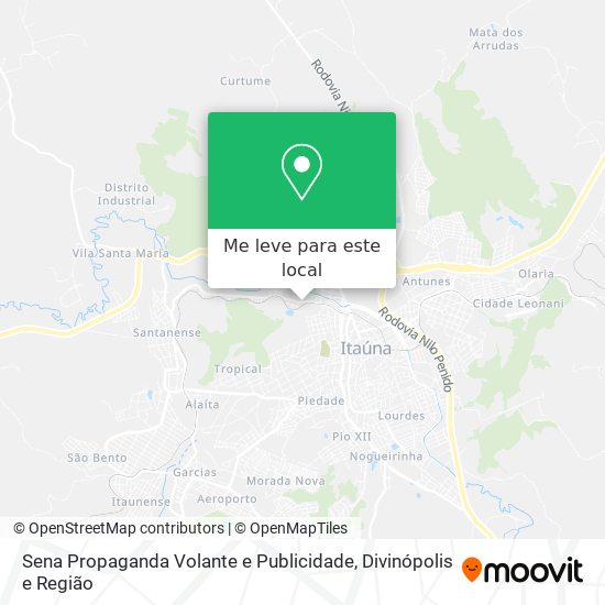 Sena Propaganda Volante e Publicidade mapa