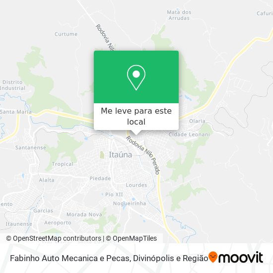 Fabinho Auto Mecanica e Pecas mapa