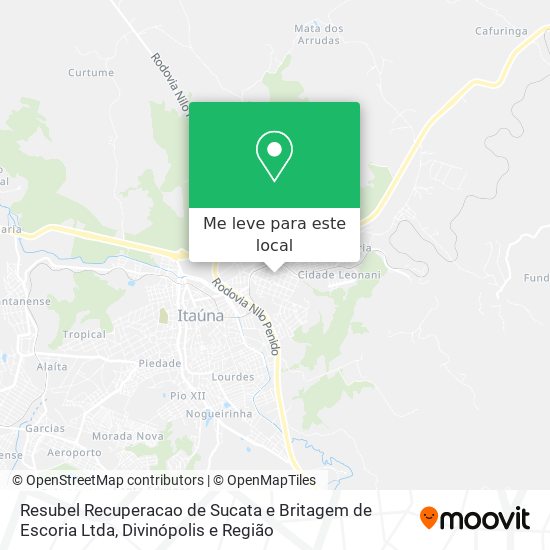 Resubel Recuperacao de Sucata e Britagem de Escoria Ltda mapa