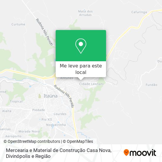 Mercearia e Material de Construção Casa Nova mapa