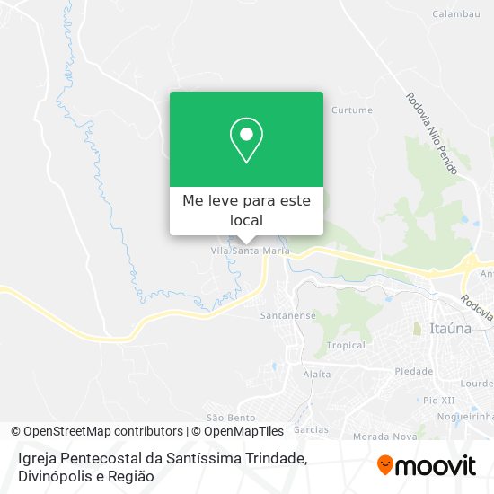 Igreja Pentecostal da Santíssima Trindade mapa