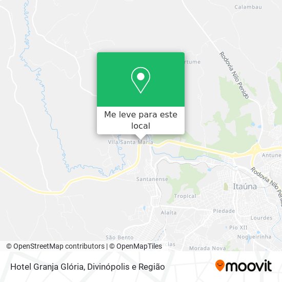 Hotel Granja Glória mapa