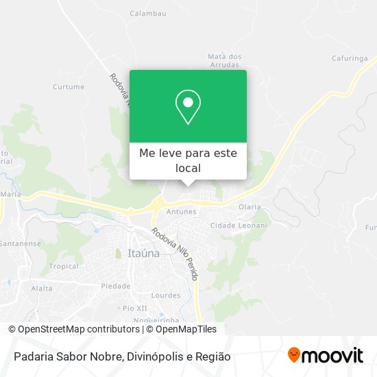 Padaria Sabor Nobre mapa