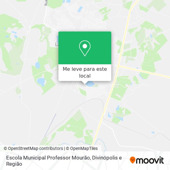 Escola Municipal Professor Mourão mapa