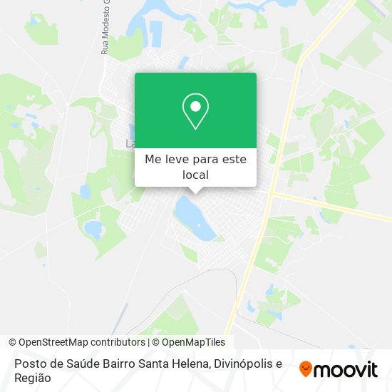 Posto de Saúde Bairro Santa Helena mapa