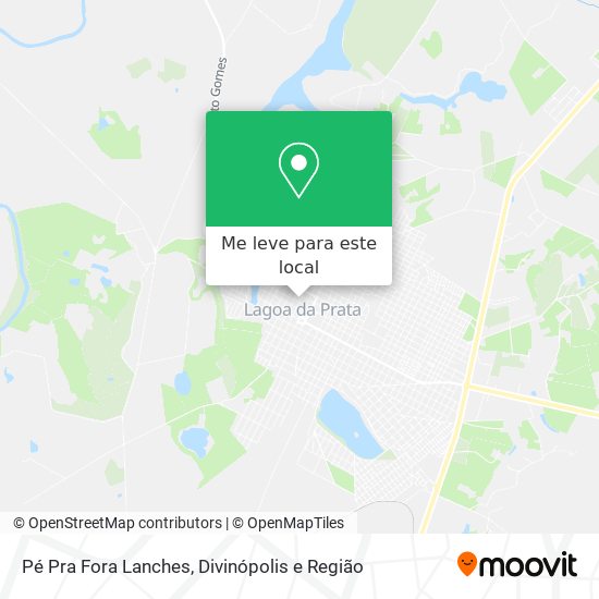 Pé Pra Fora Lanches mapa