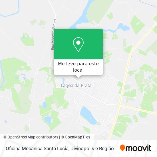 Oficina Mecânica Santa Lúcia mapa