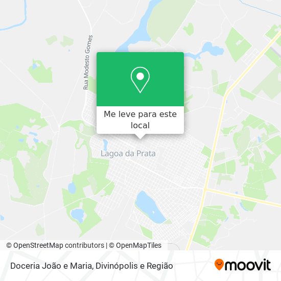 Doceria João e Maria mapa