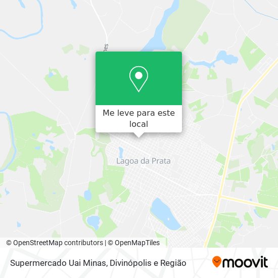 Supermercado Uai Minas mapa