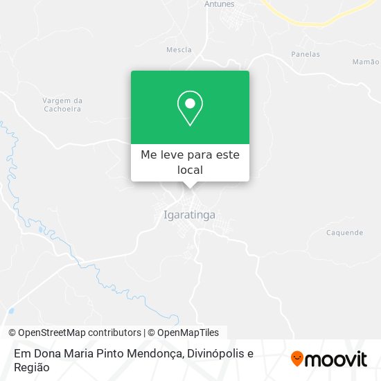Em Dona Maria Pinto Mendonça mapa