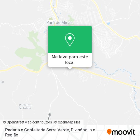 Padaria e Confeitaria Serra Verde mapa