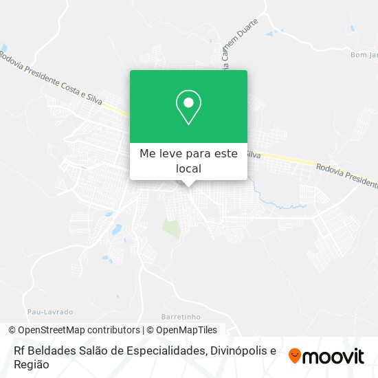 Rf Beldades Salão de Especialidades mapa