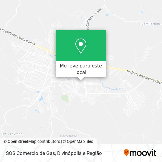 SOS Comercio de Gas mapa