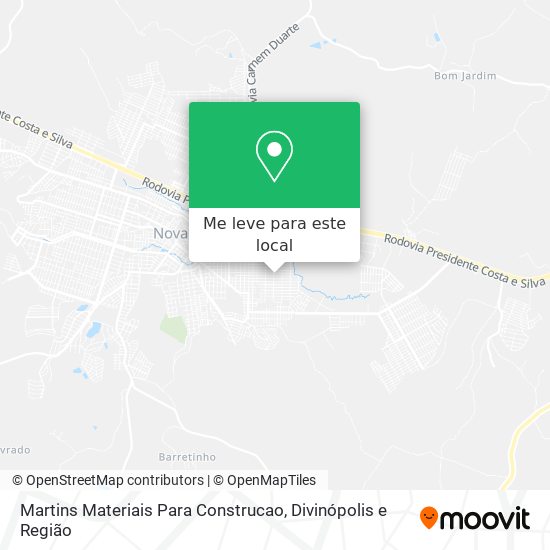 Martins Materiais Para Construcao mapa