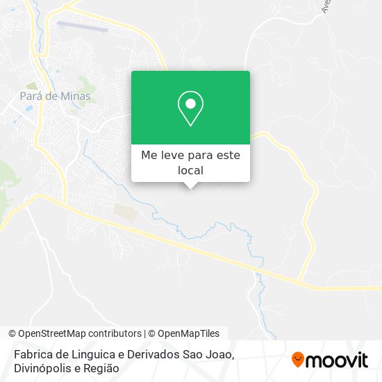 Fabrica de Linguica e Derivados Sao Joao mapa