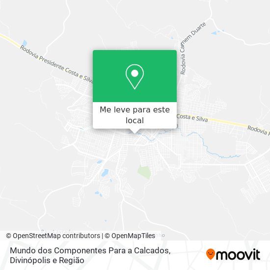 Mundo dos Componentes Para a Calcados mapa