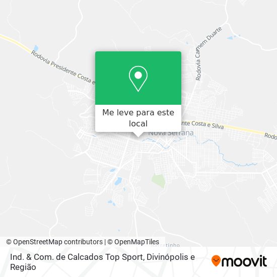 Ind. & Com. de Calcados Top Sport mapa