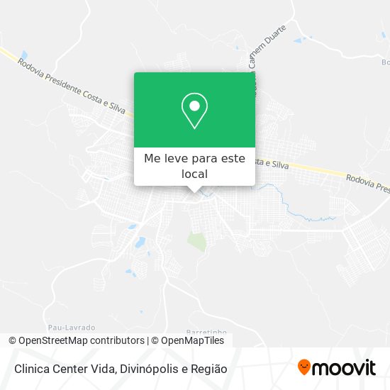 Clinica Center Vida mapa